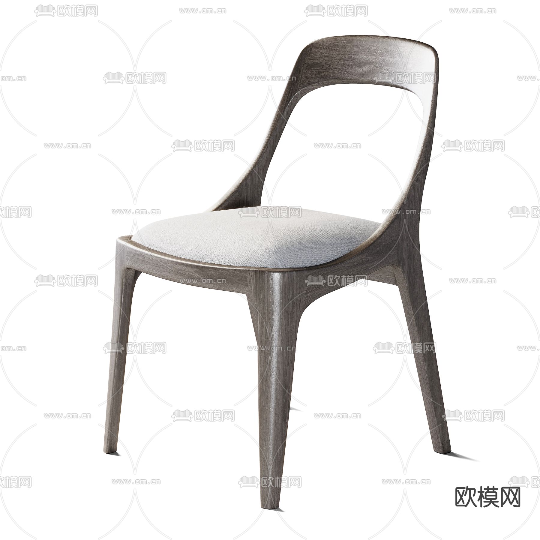 Poliform单椅 餐椅子3d模型下载（渲染图4）