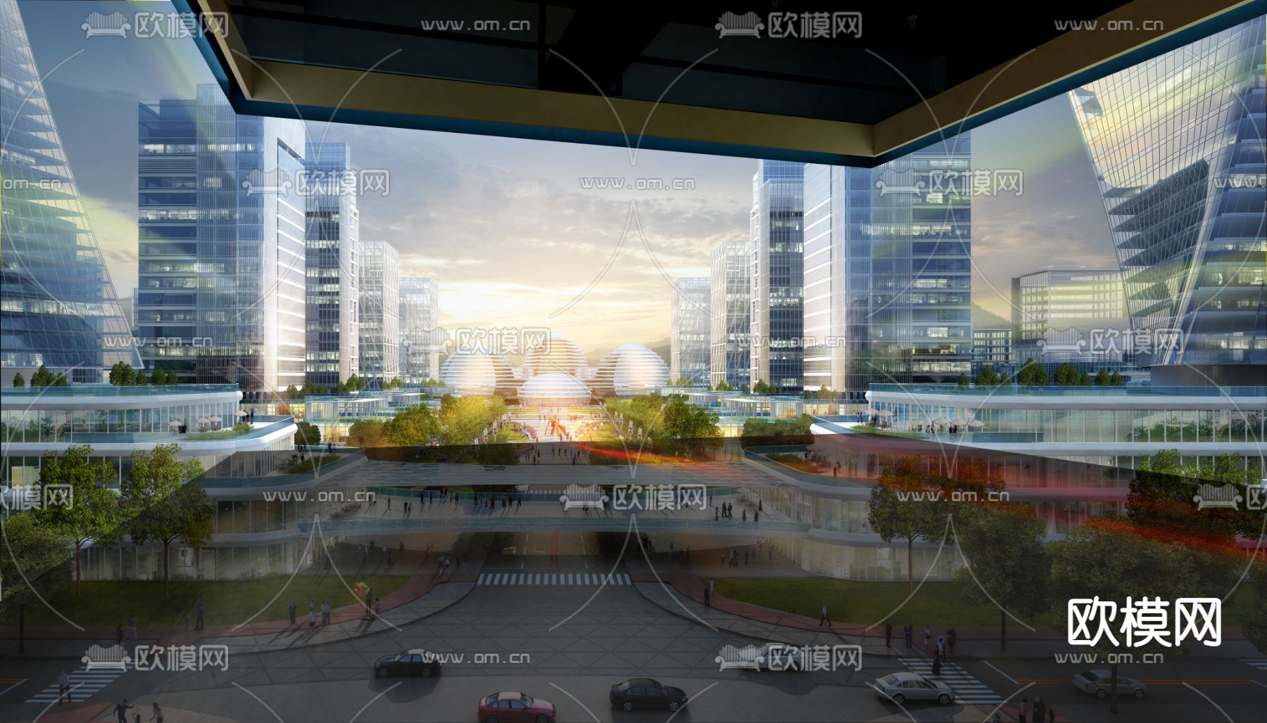 多媒体展厅免费3d模型下载（渲染图10）