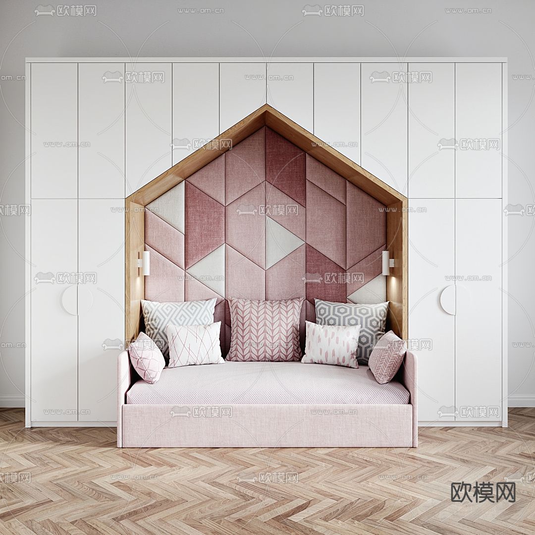 儿童沙发 装饰柜3d模型下载