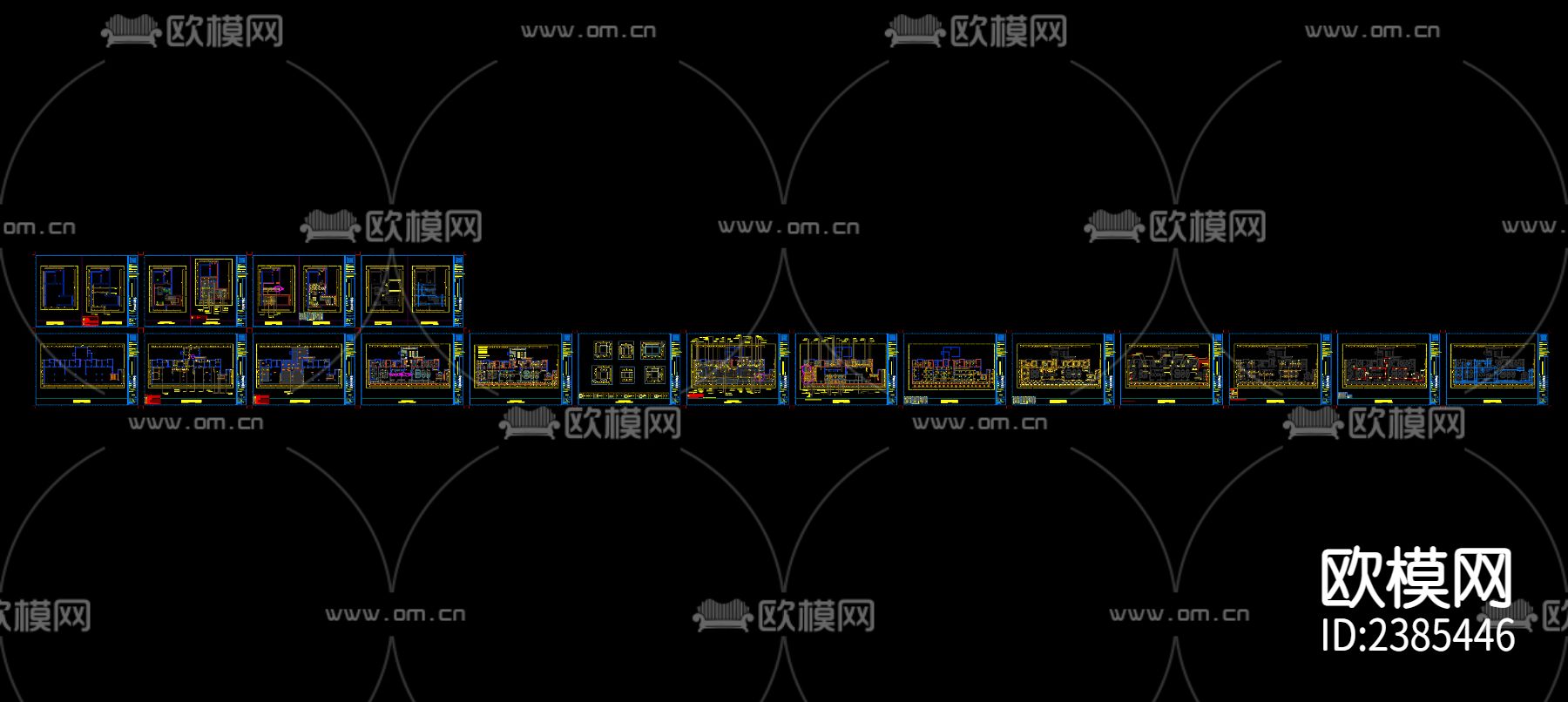 中式 徐州凯爷火锅店擦施工图下载（渲染图7）