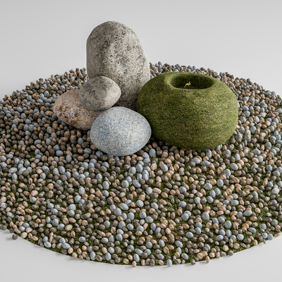 现代景观小品su模型