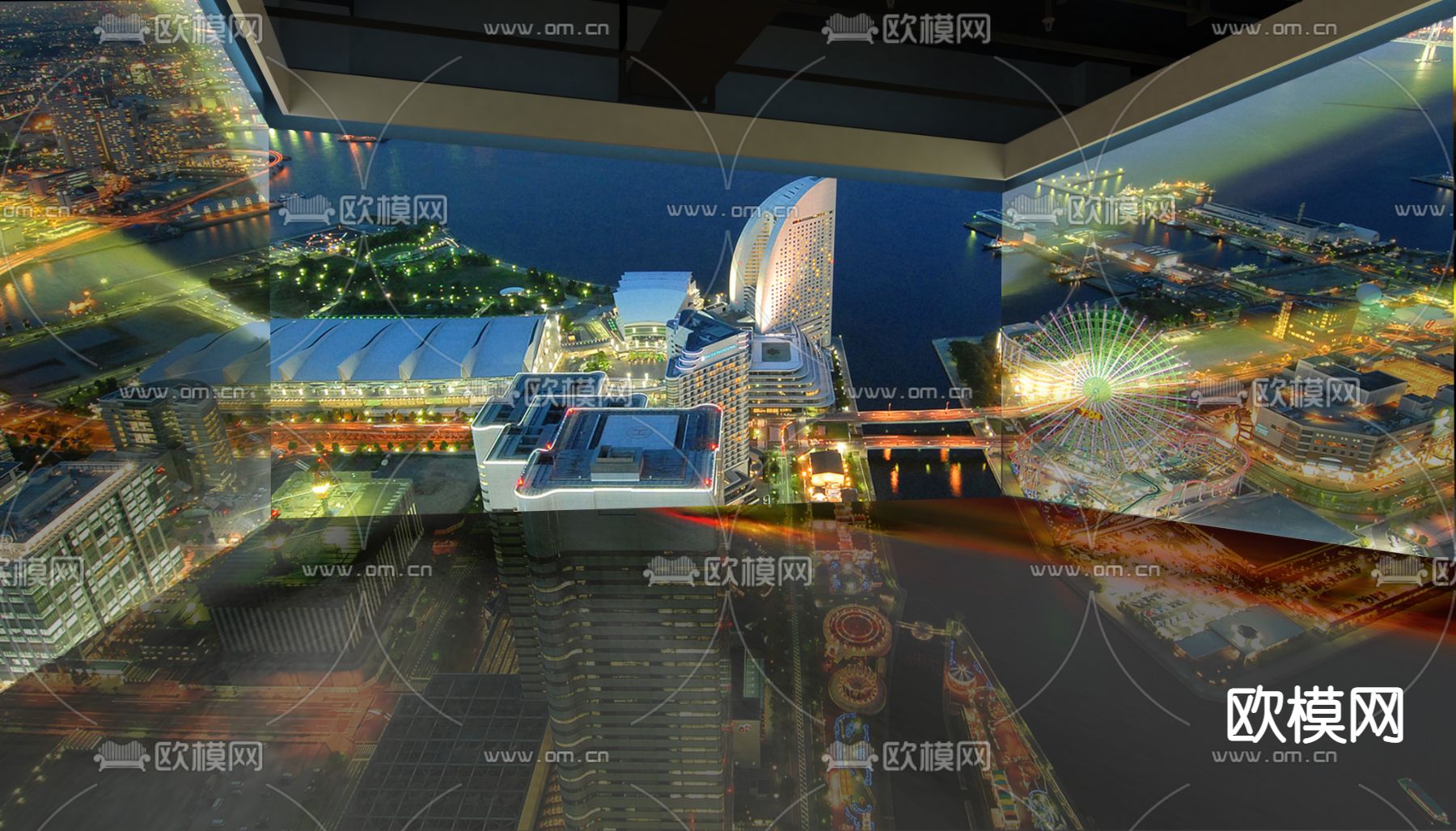 多媒体展厅免费3d模型下载（渲染图7）