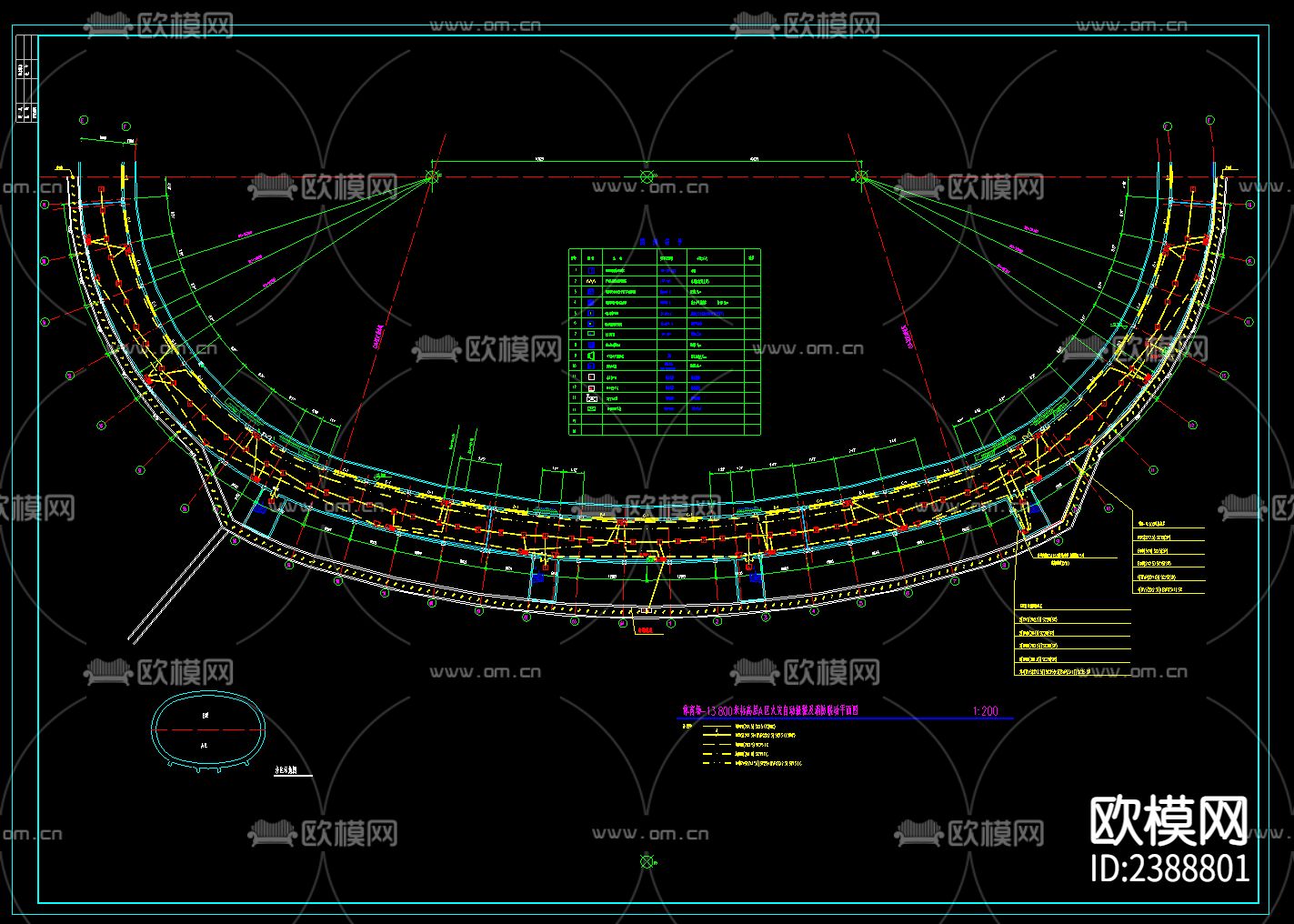 框架甲级某会展中心CAD施工图下载（渲染图6）