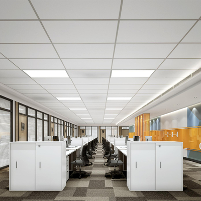  敞开式办公区 办公室su模型 