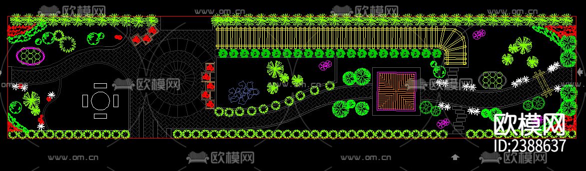屋顶花园CAD施工图下载