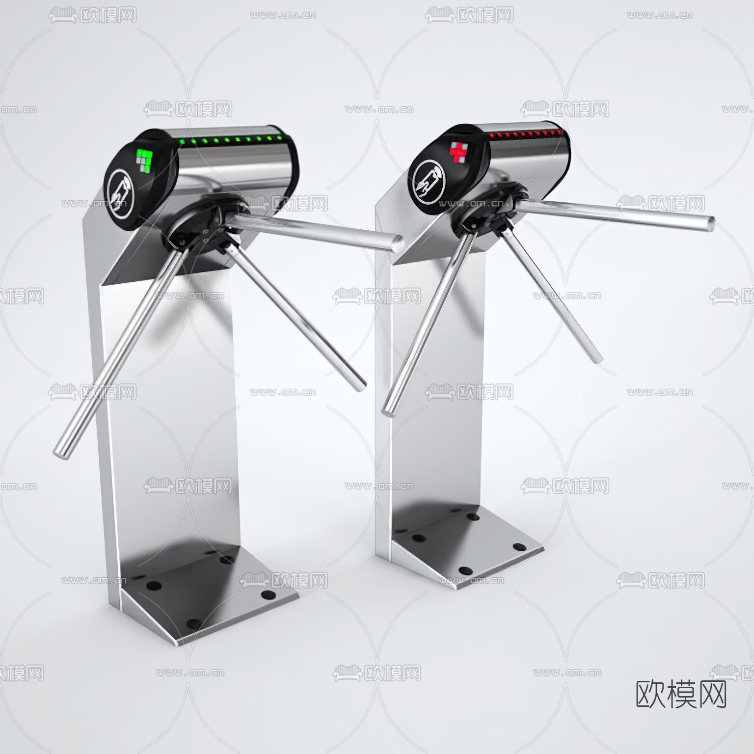 现代过闸机3d模型下载