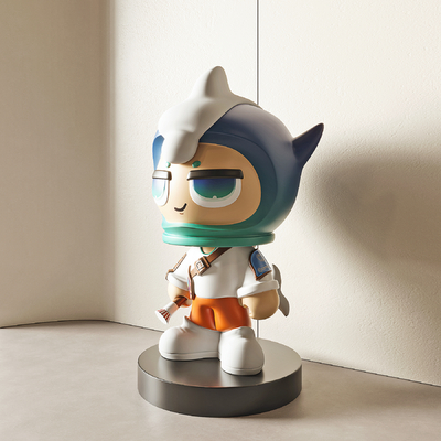  现代潮玩雕塑摆件su模型 