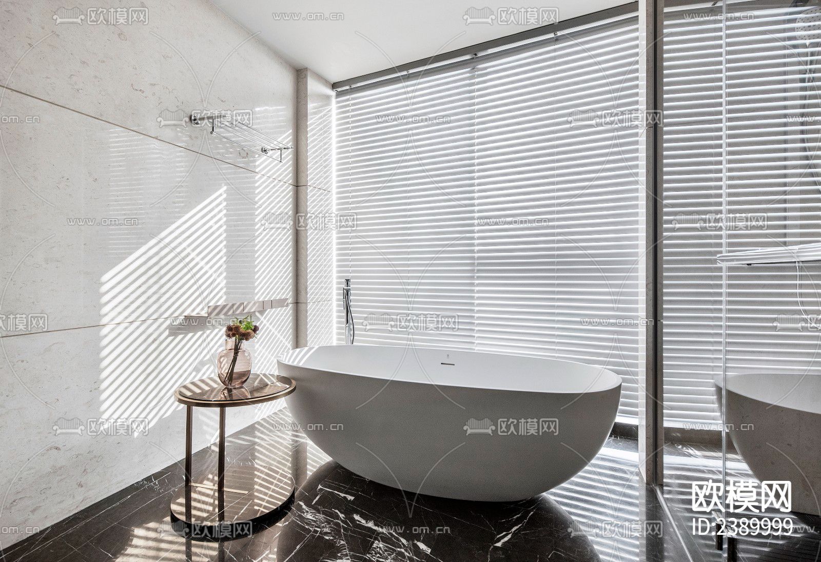 大平层豪宅CAD施工图下载（渲染图8）