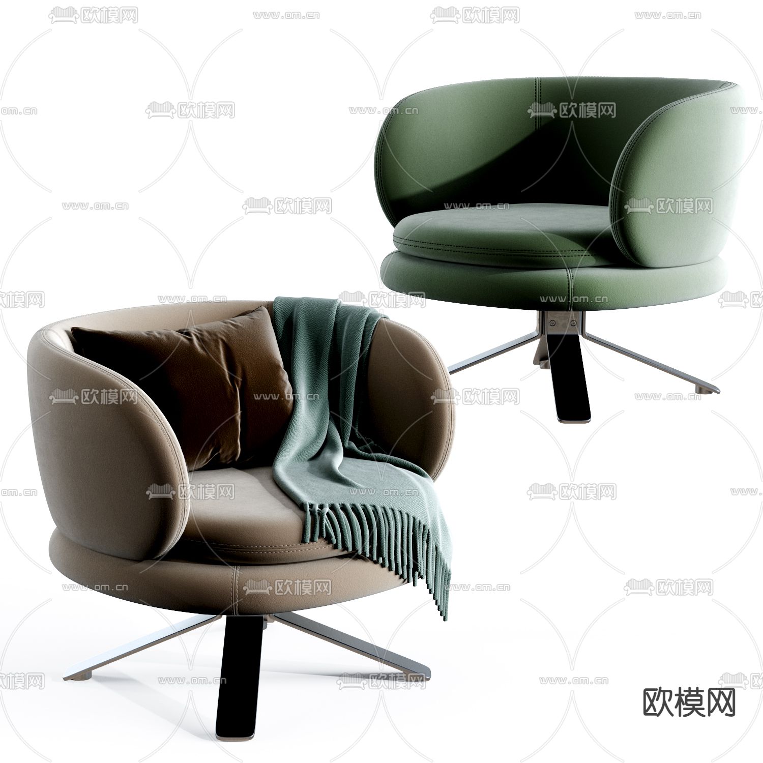 Poliform 休闲椅子3d模型下载