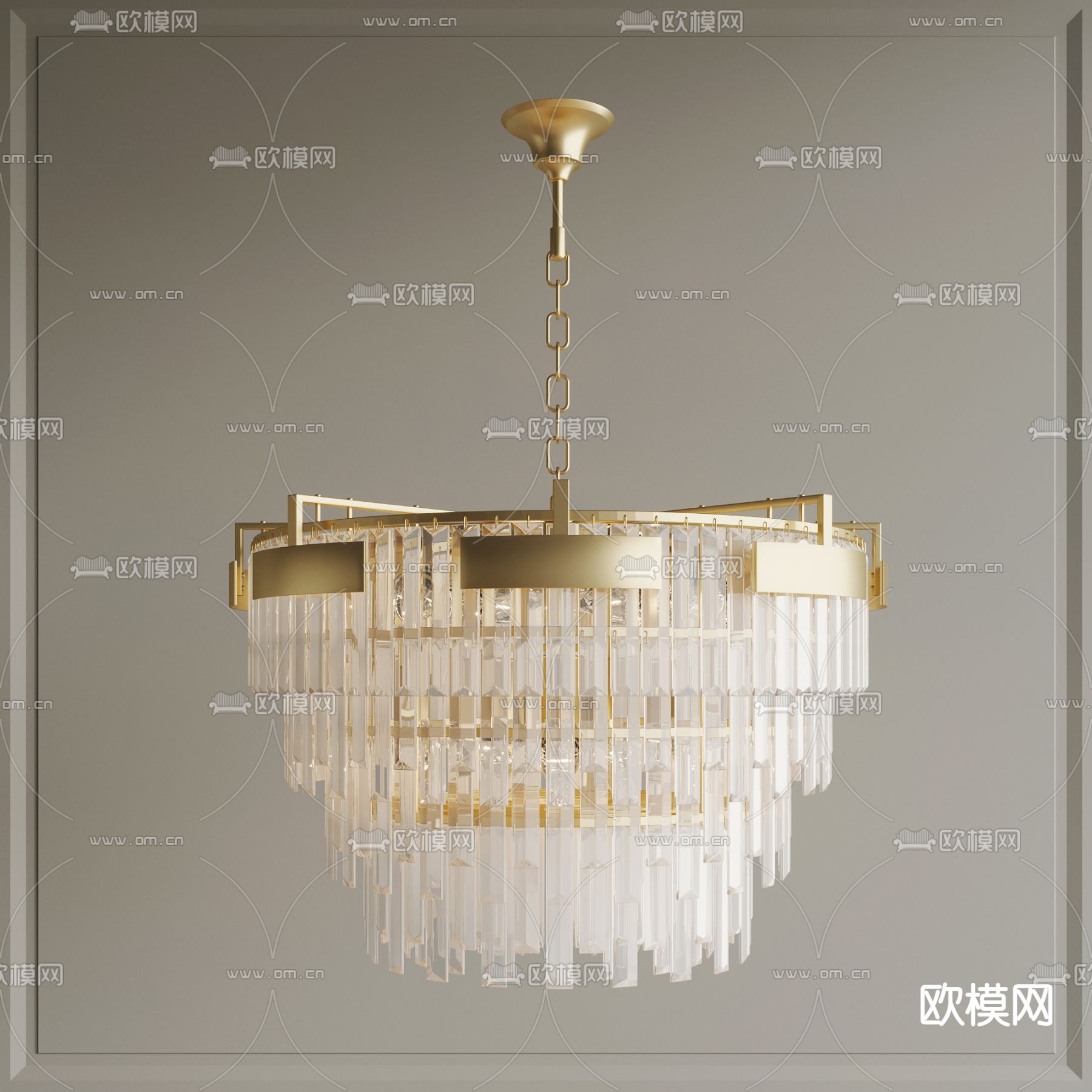 Aployt 水晶吊灯3d模型下载
