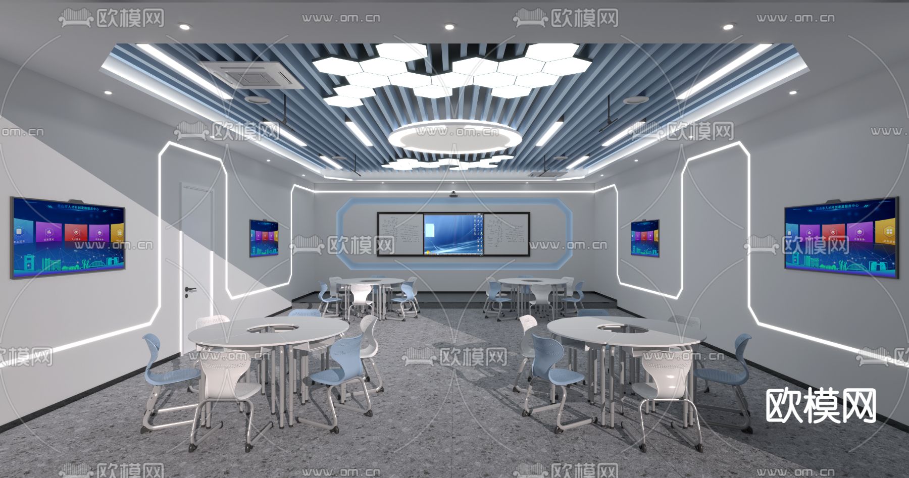 创客教室 科学教室3d模型下载