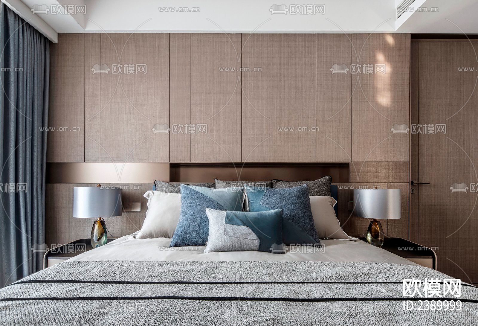 大平层豪宅CAD施工图下载（渲染图4）