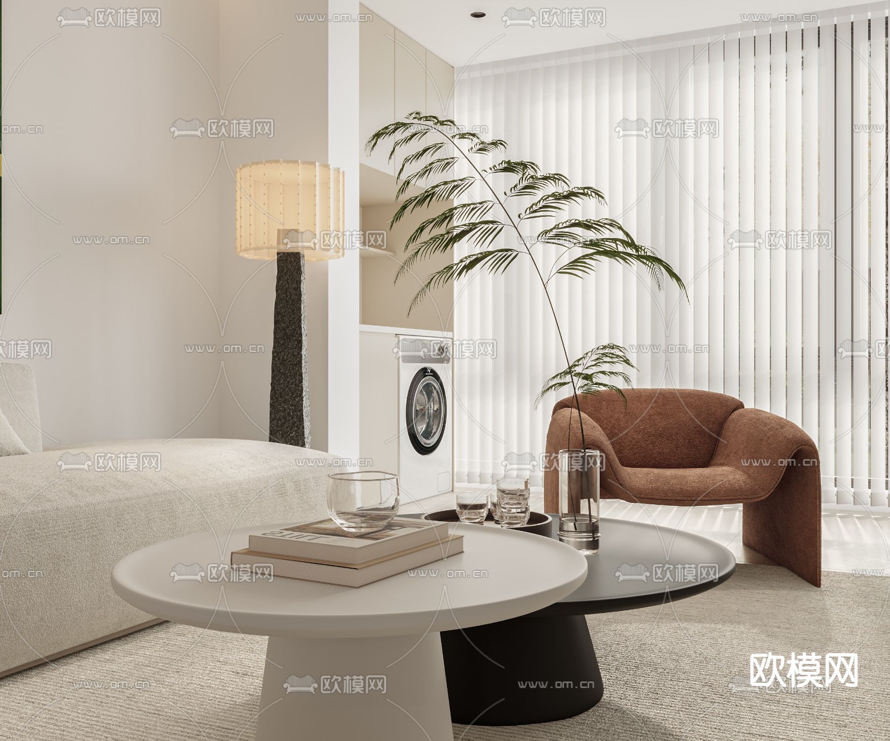 现代客餐厅3d模型