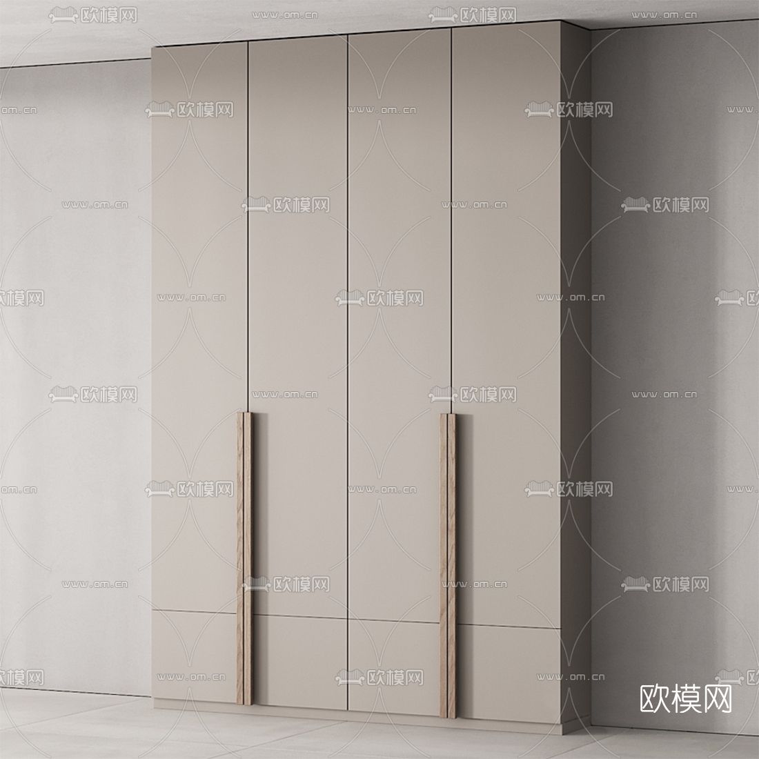 北欧衣柜3d模型下载（渲染图4）