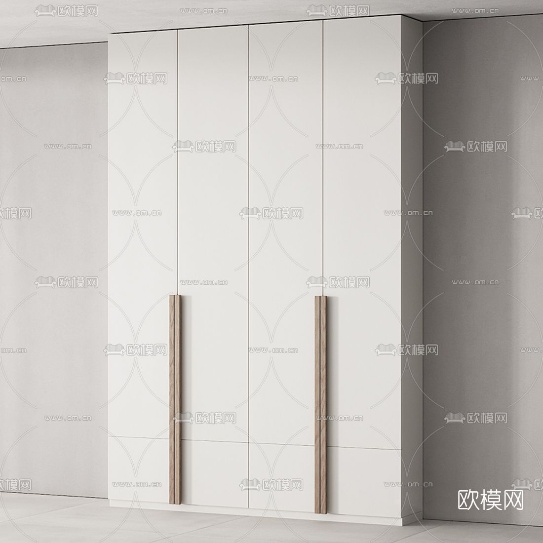 北欧衣柜3d模型下载（渲染图3）