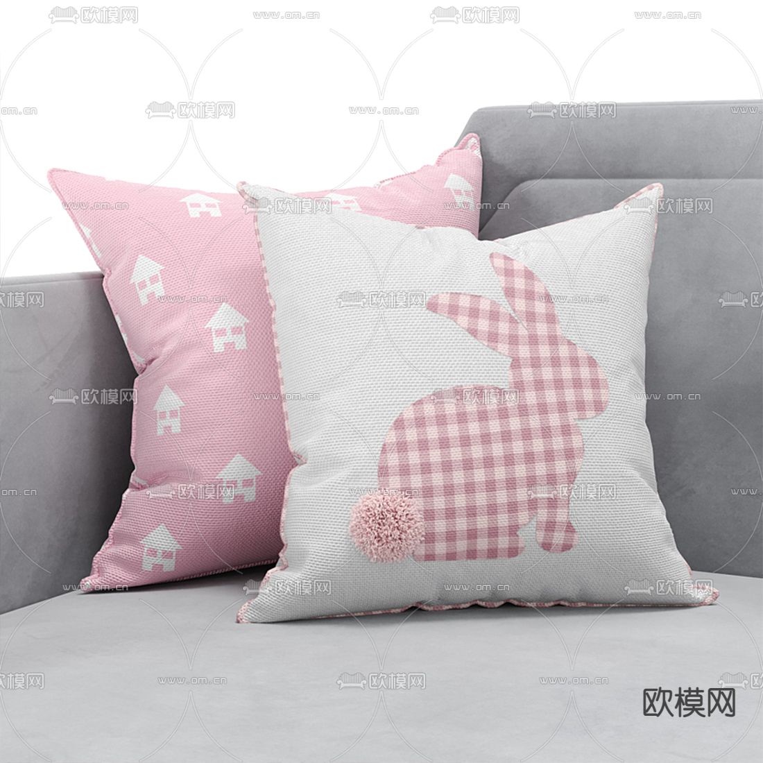 现代儿童沙发3d模型下载（渲染图3）