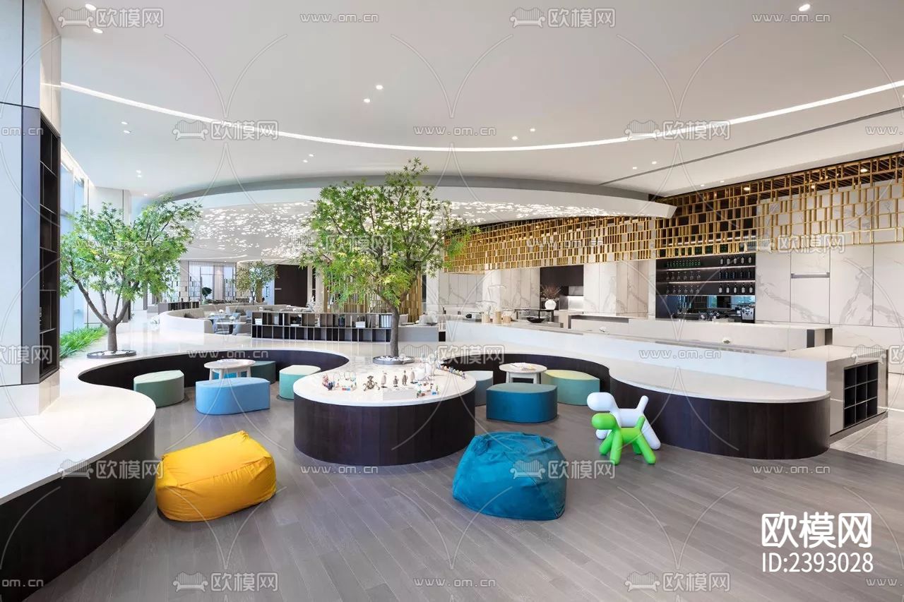 杭州壹号院美学馆CAD施工图下载（渲染图7）