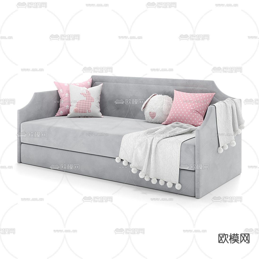 现代儿童沙发3d模型下载（渲染图2）