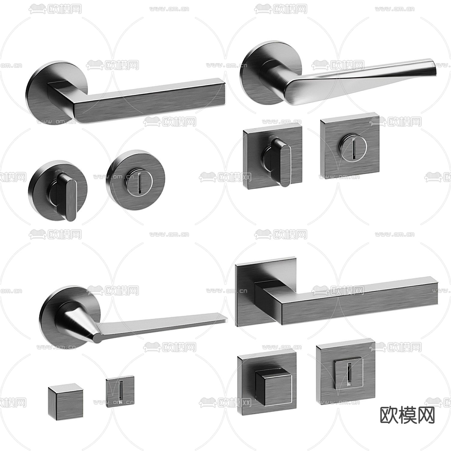 门把手 门锁3d模型