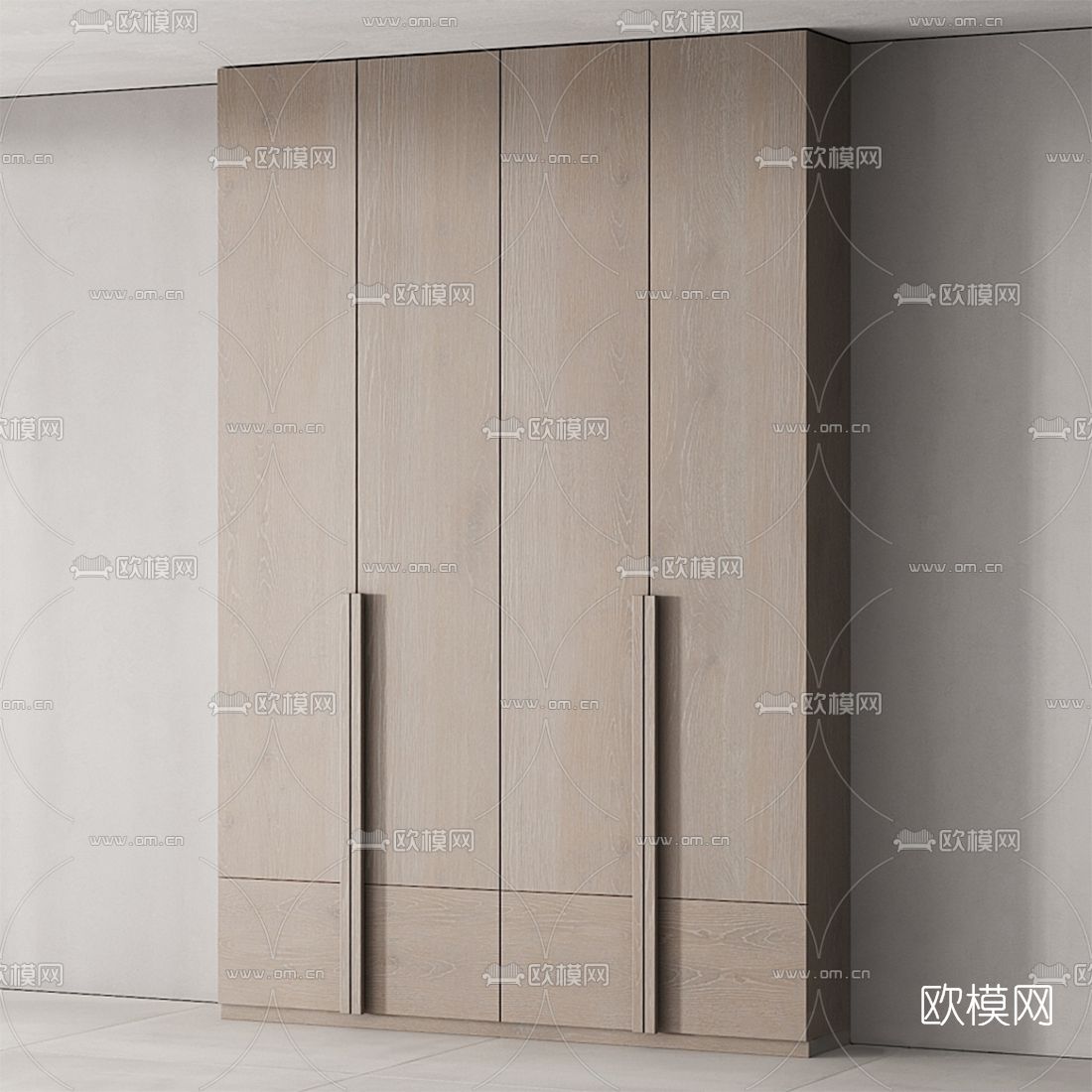 北欧衣柜3d模型下载（渲染图2）