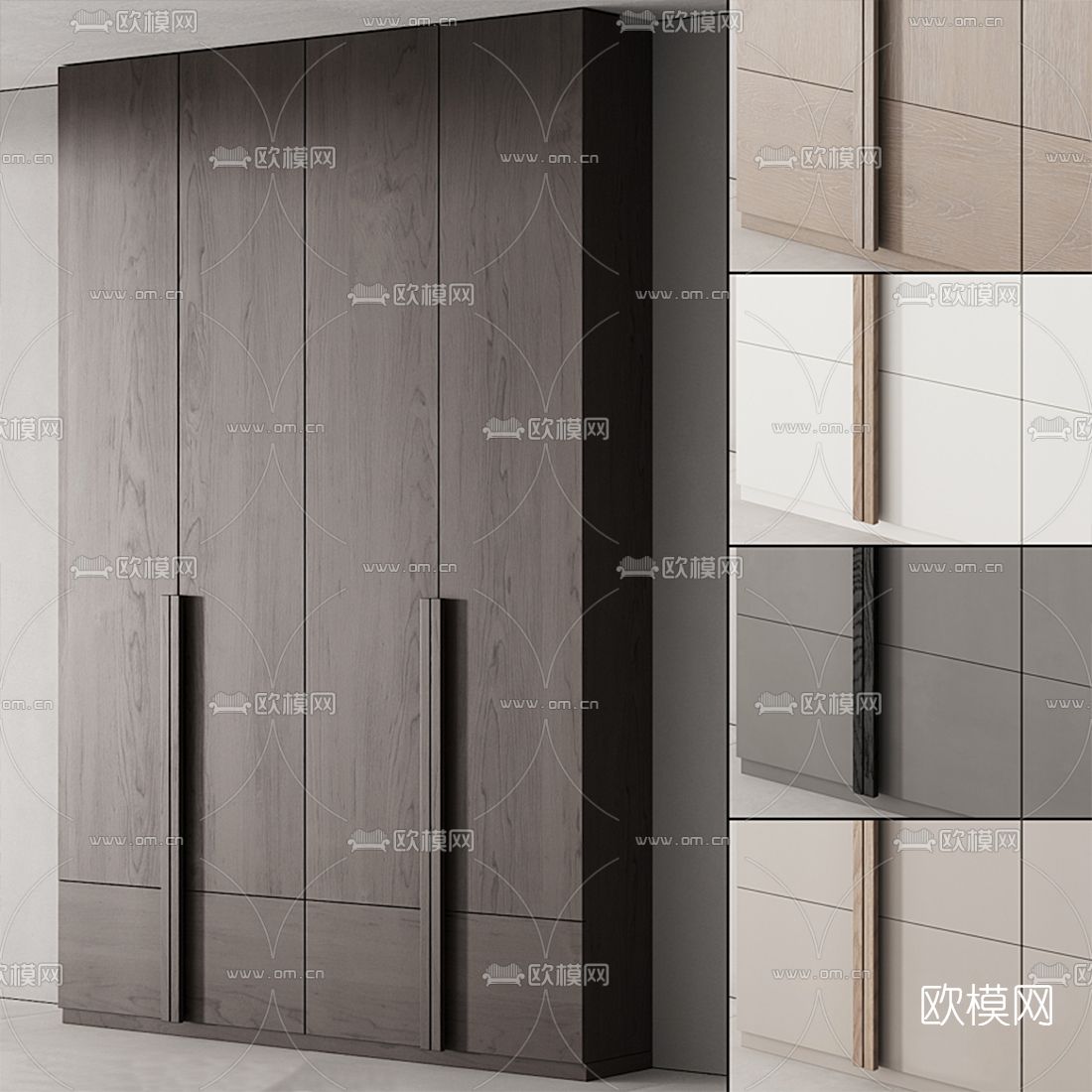 北欧衣柜3d模型下载（渲染图1）