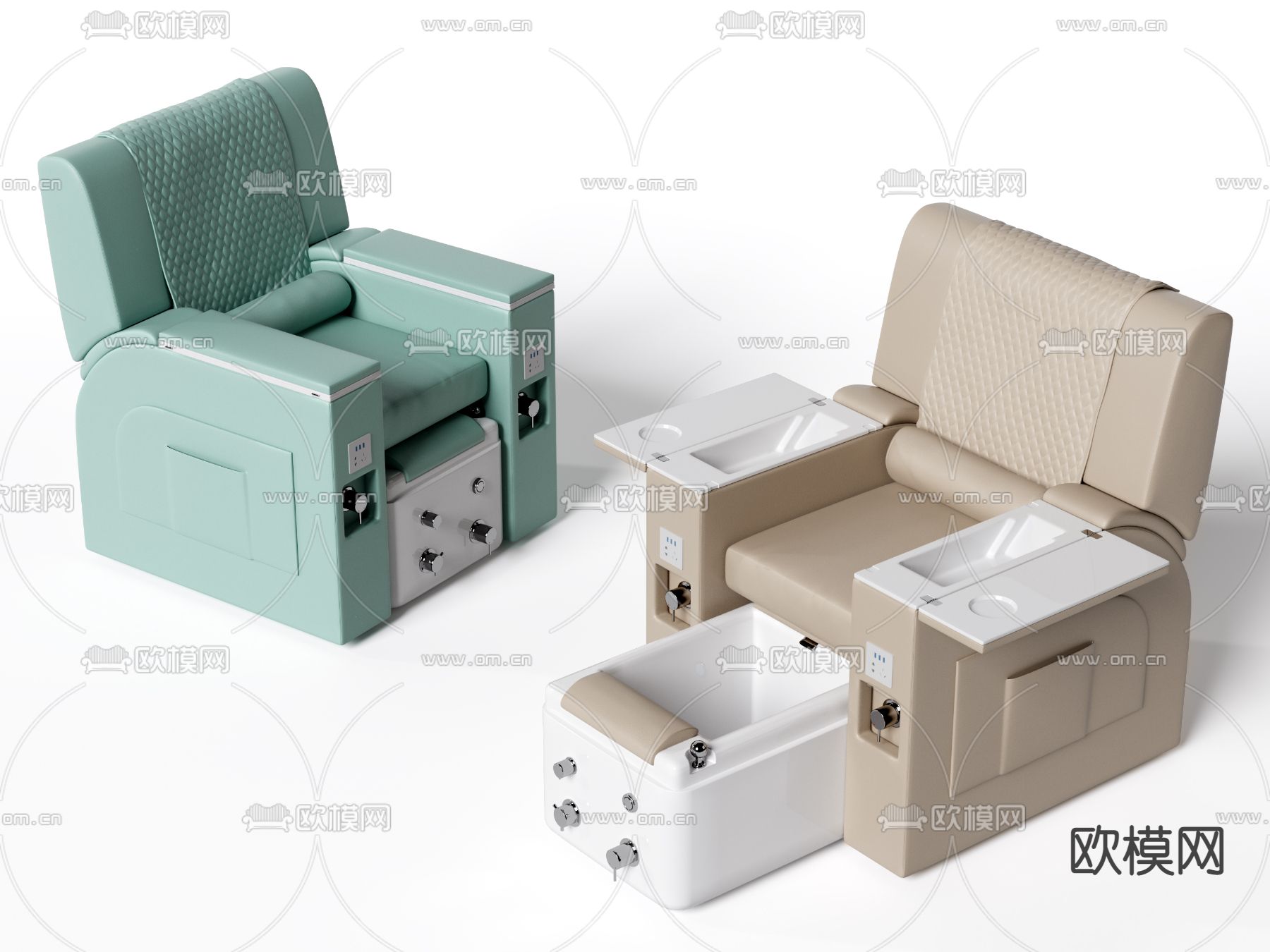 按摩椅 足疗椅3d模型