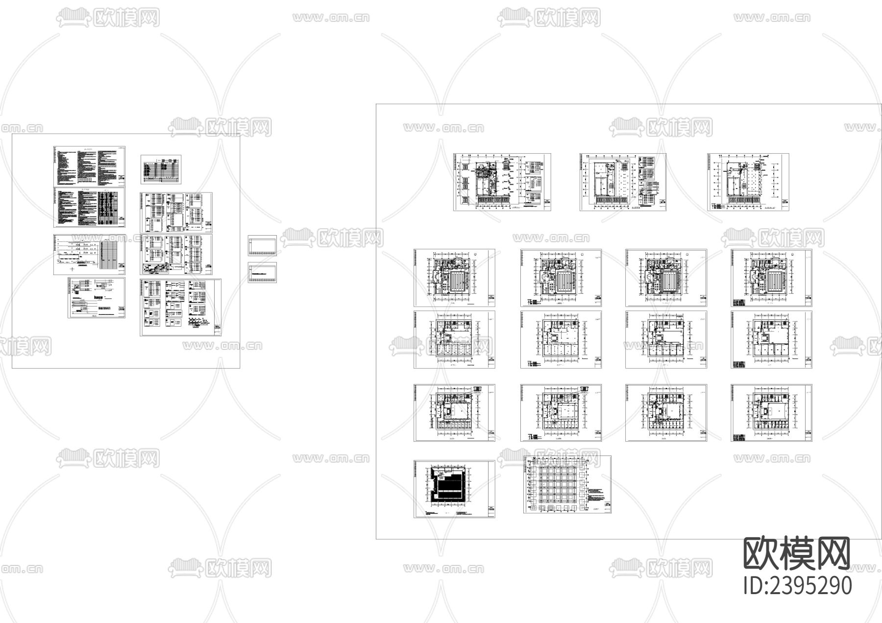 带游泳池框架结构会所设备房电气cad施工图下载（渲染图1）