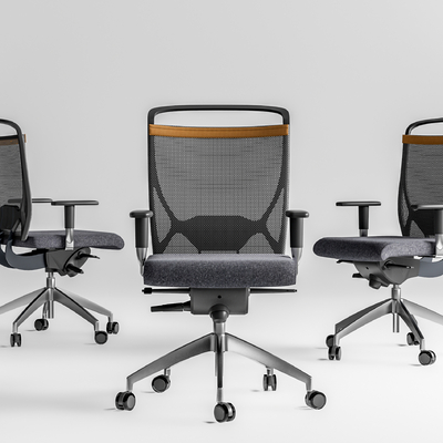 现代办公转椅su模型