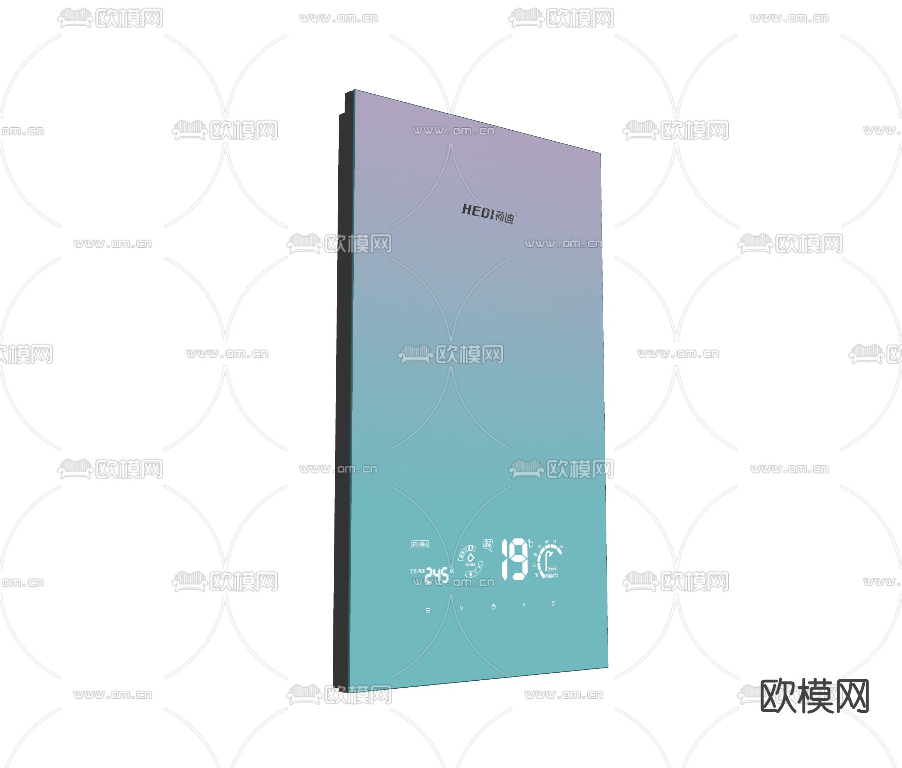 现代卫生间电热水器su模型