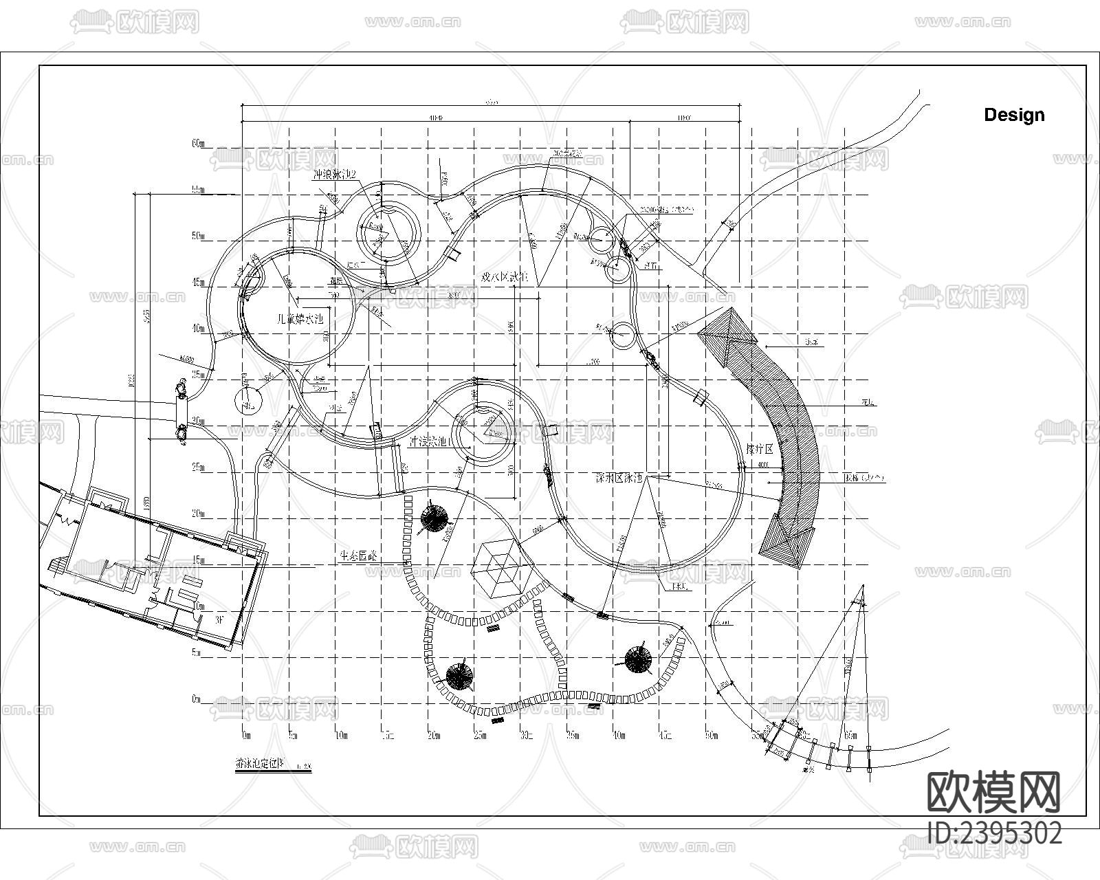 度假村游泳池节点大样下载（渲染图5）