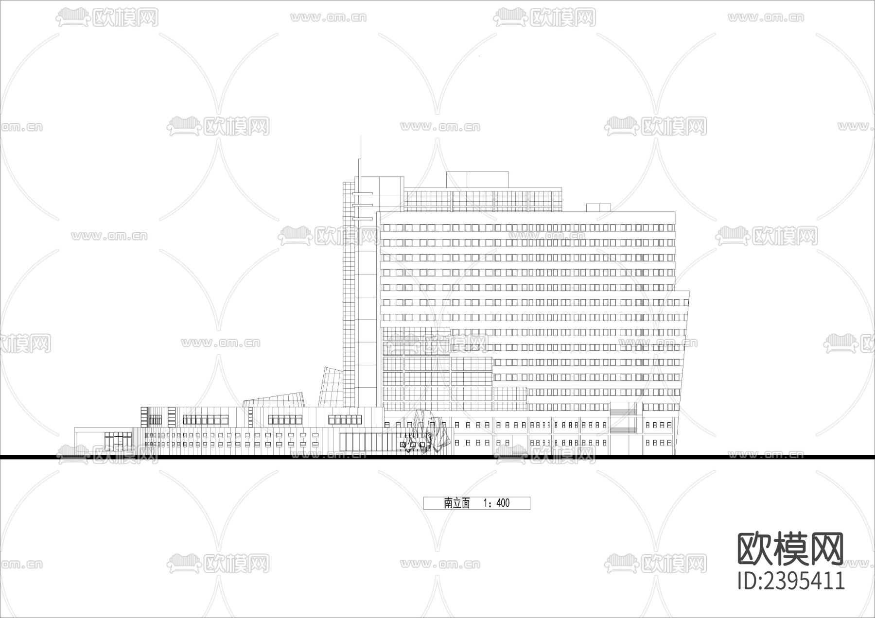 大学科技交流中心设计cad施工图下载（渲染图5）