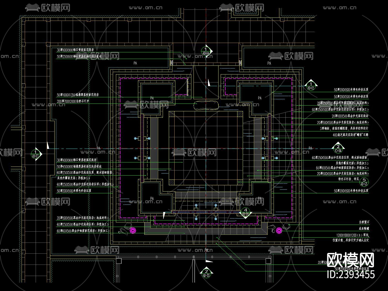 特色水景设计cad施工图下载（渲染图5）