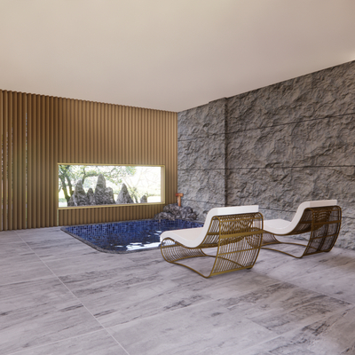  现代温泉馆 洗浴中心su模型 