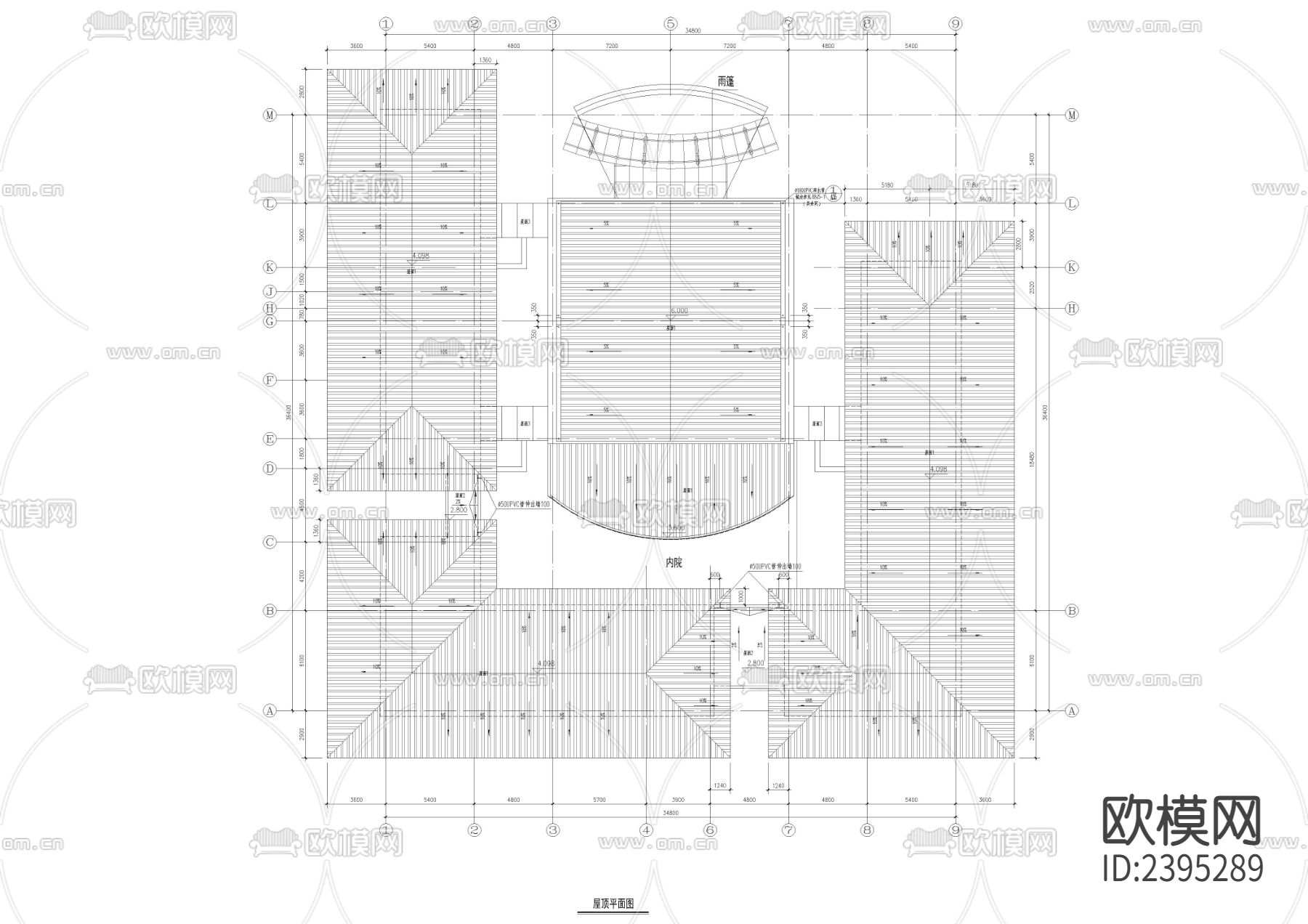 售楼处建筑设计cad施工图下载（渲染图5）