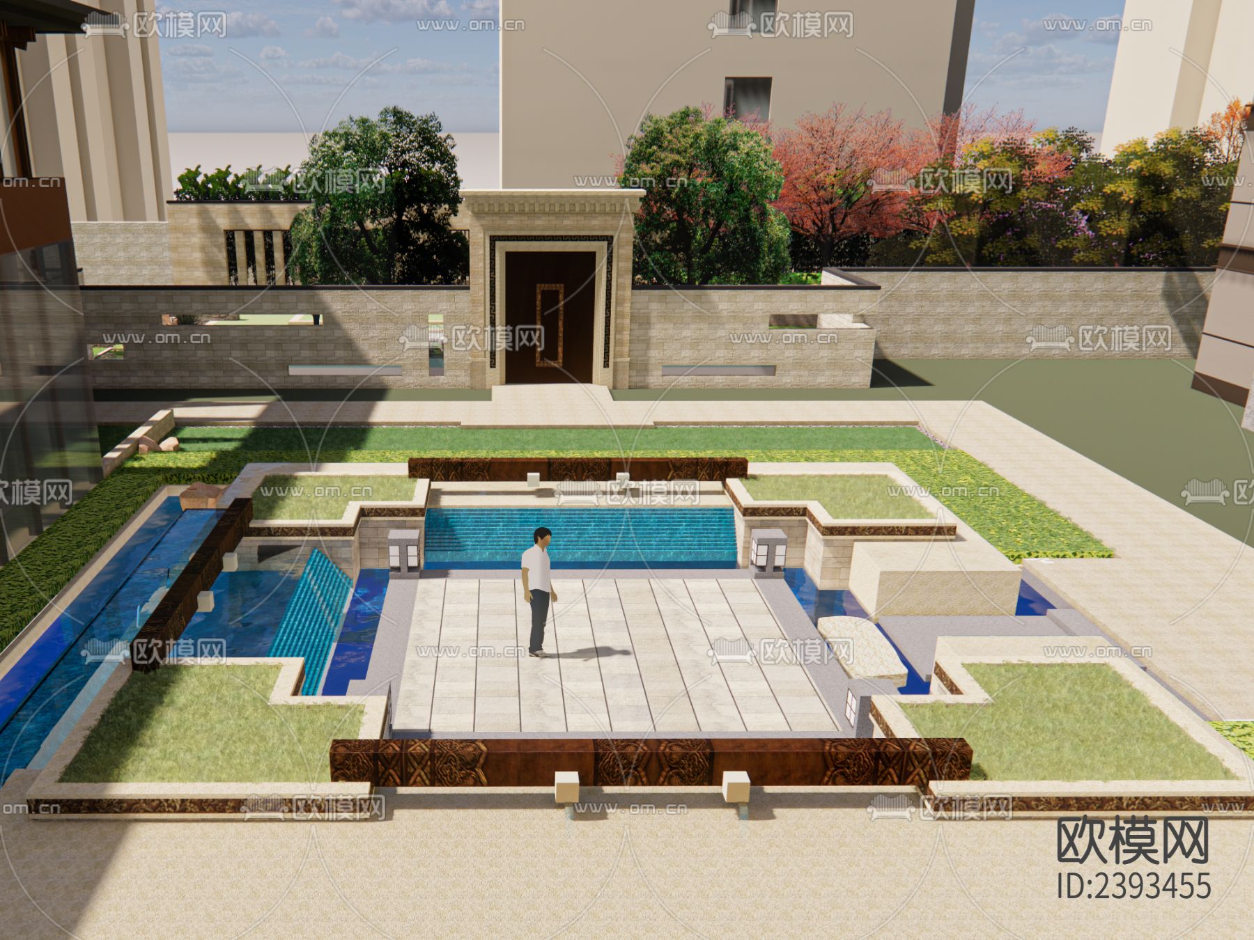 特色水景设计cad施工图下载（渲染图8）