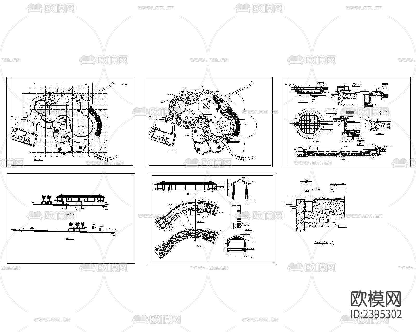 度假村游泳池节点大样下载（渲染图1）