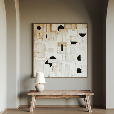 侘寂风装饰画 挂画 抽象画su模型