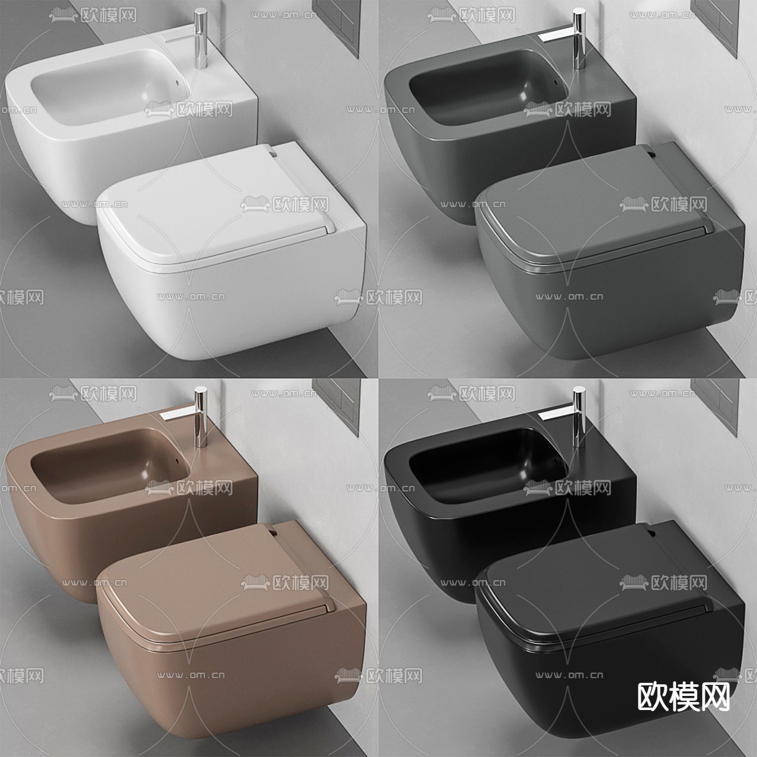 智能马桶 坐便器3d模型下载