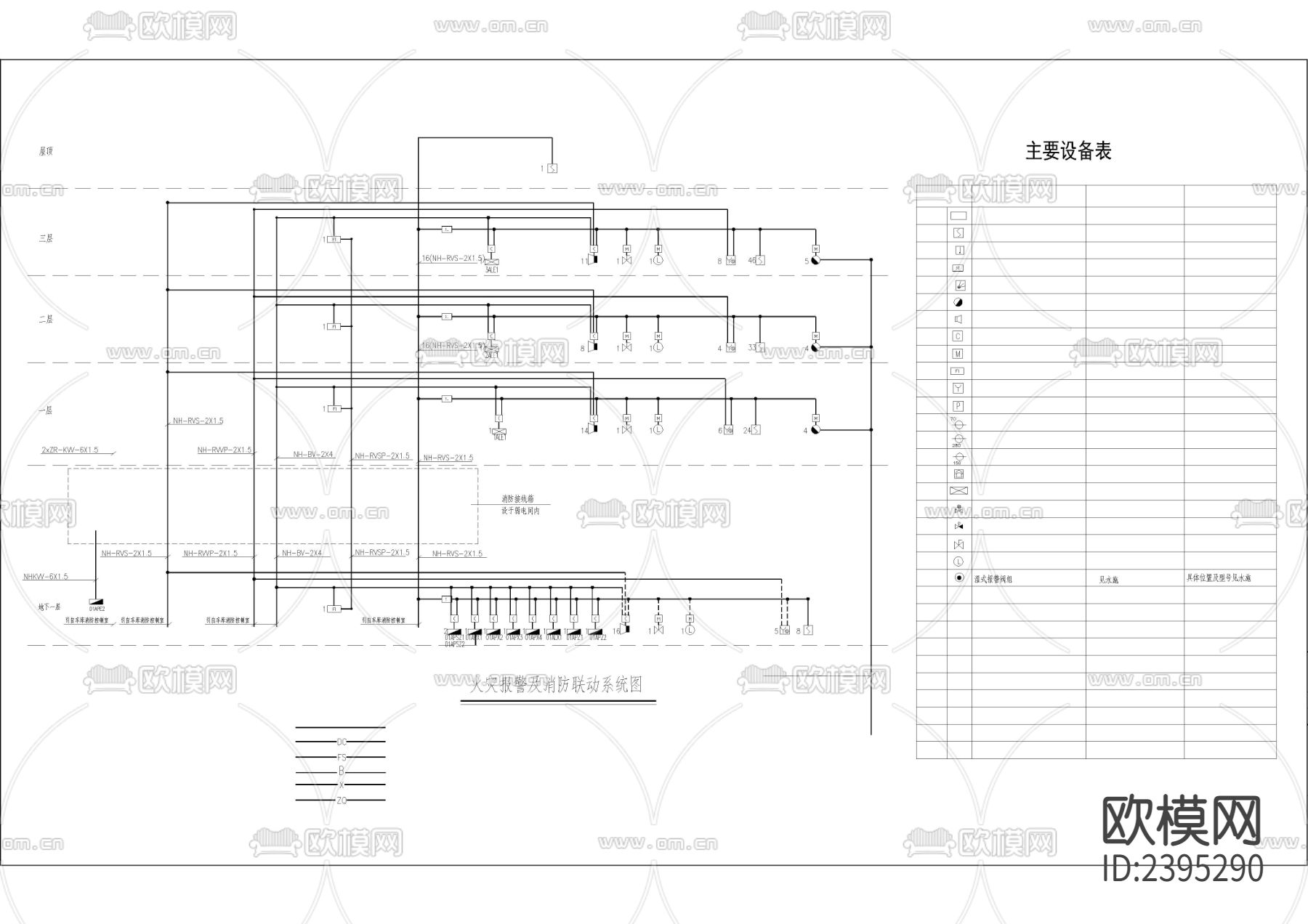 带游泳池框架结构会所设备房电气cad施工图下载（渲染图2）