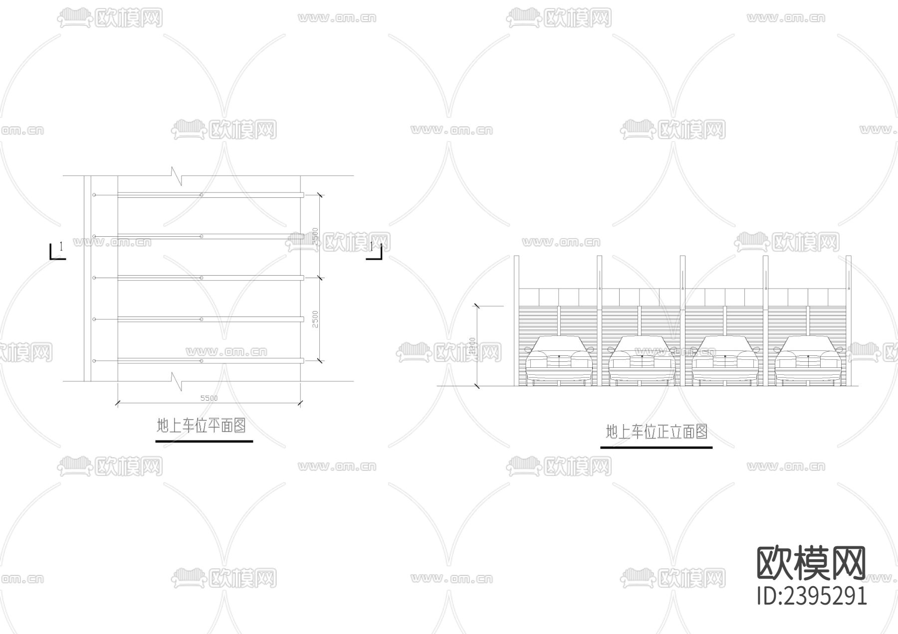 地上车位节点大样下载（渲染图2）