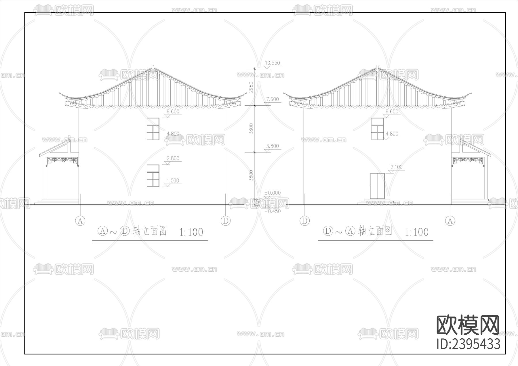 检查院拘留所建筑设计cad施工图下载（渲染图7）