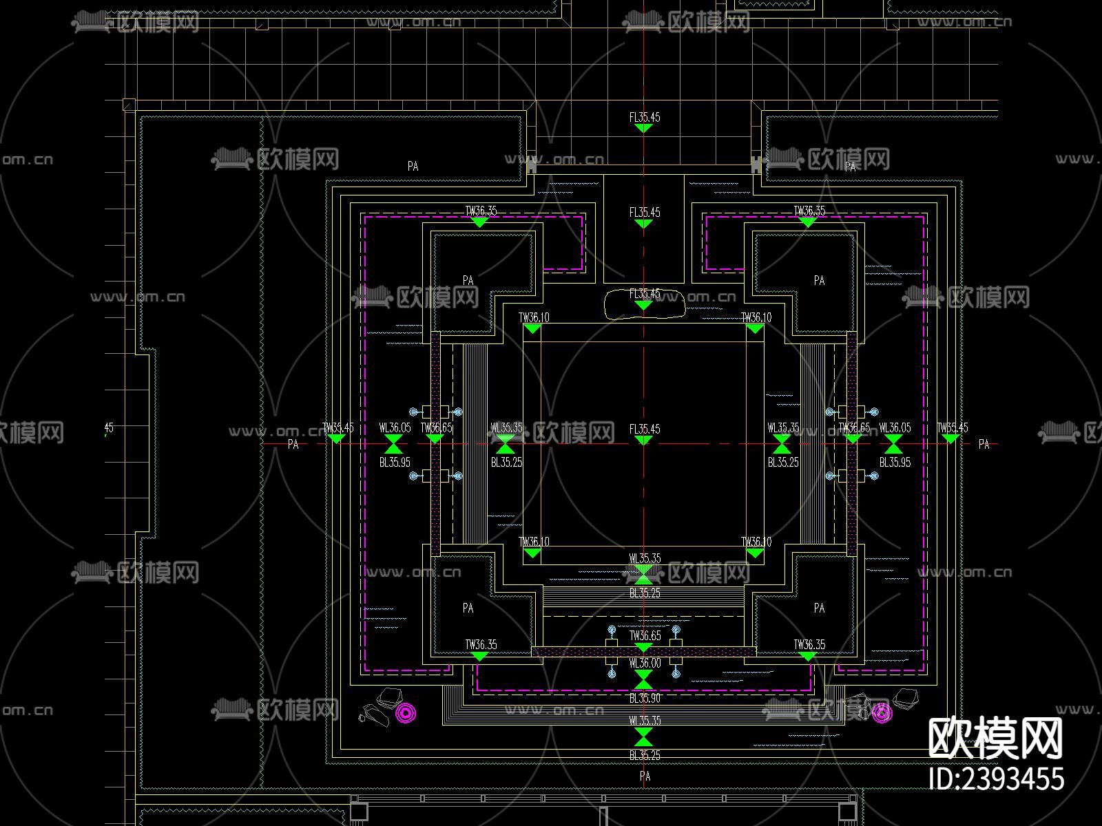 特色水景设计cad施工图下载（渲染图6）