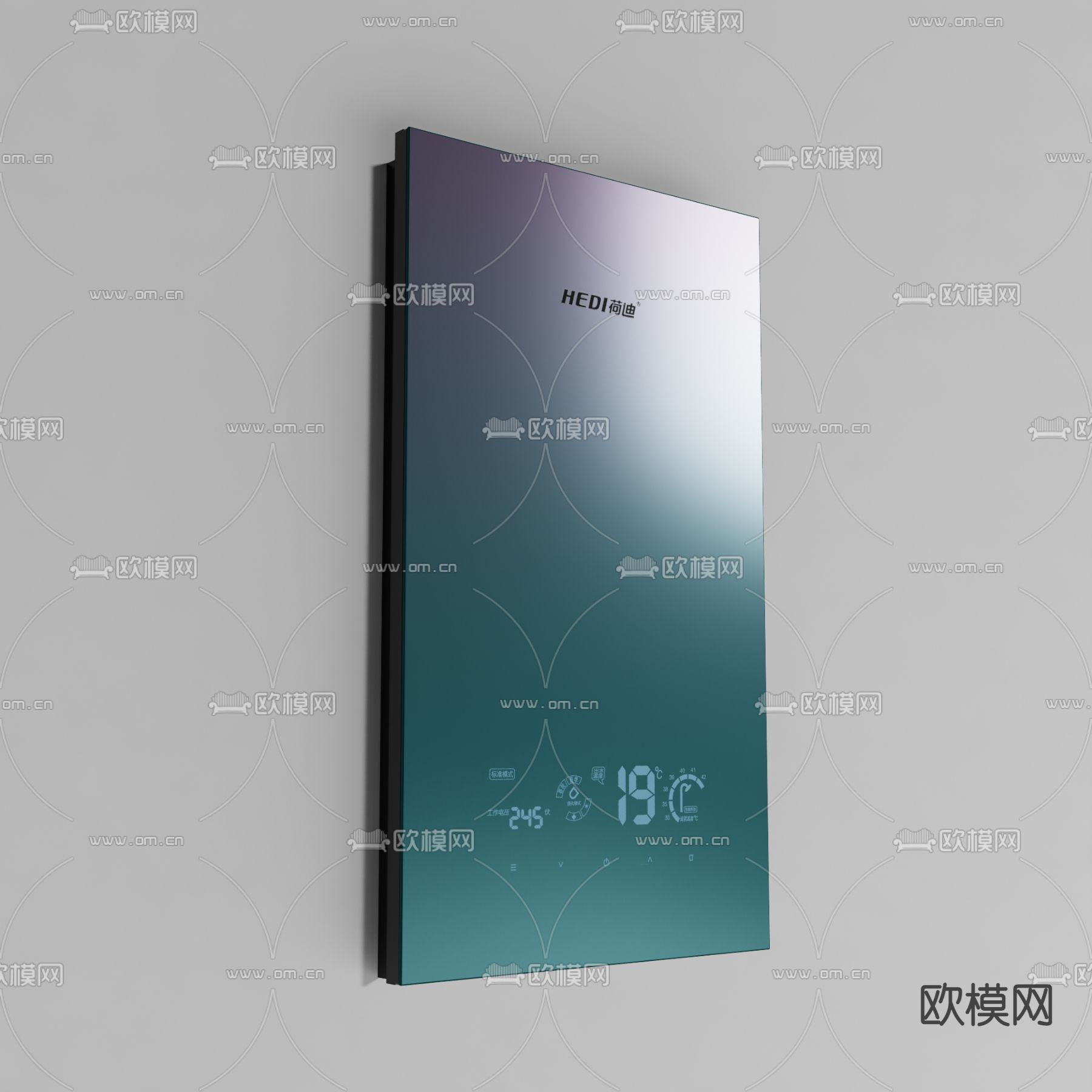 现代卫生间电热水器su模型