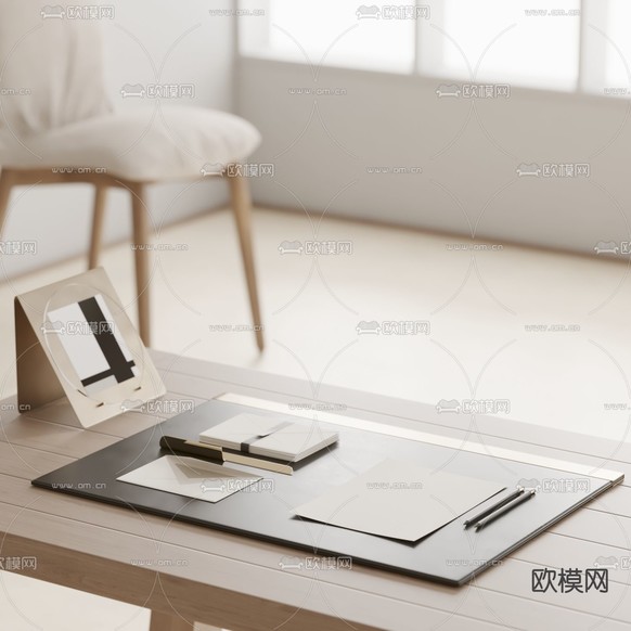 书信信件 桌垫 相框 摆件d模型下载