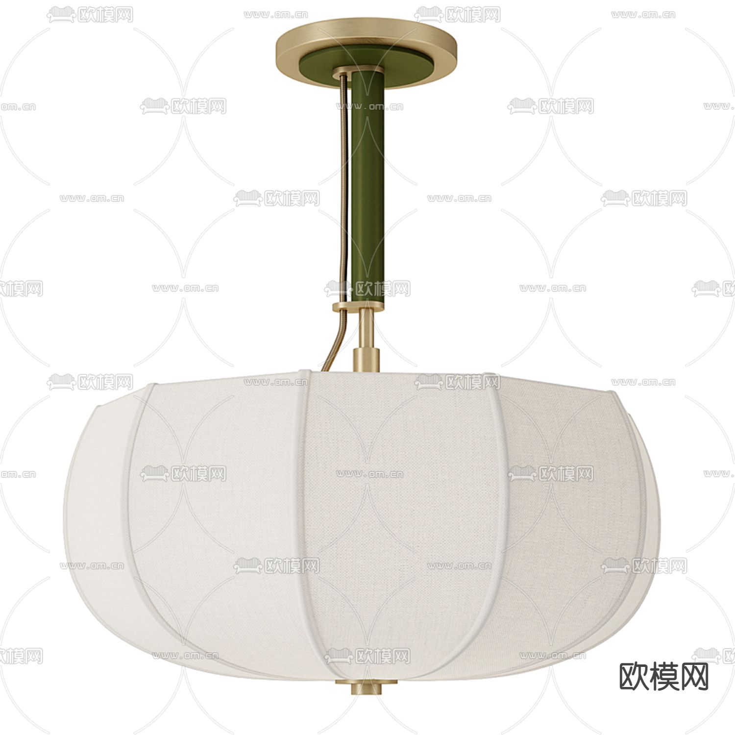 B&B italia 蘑菇吊灯3d模型下载（渲染图1）