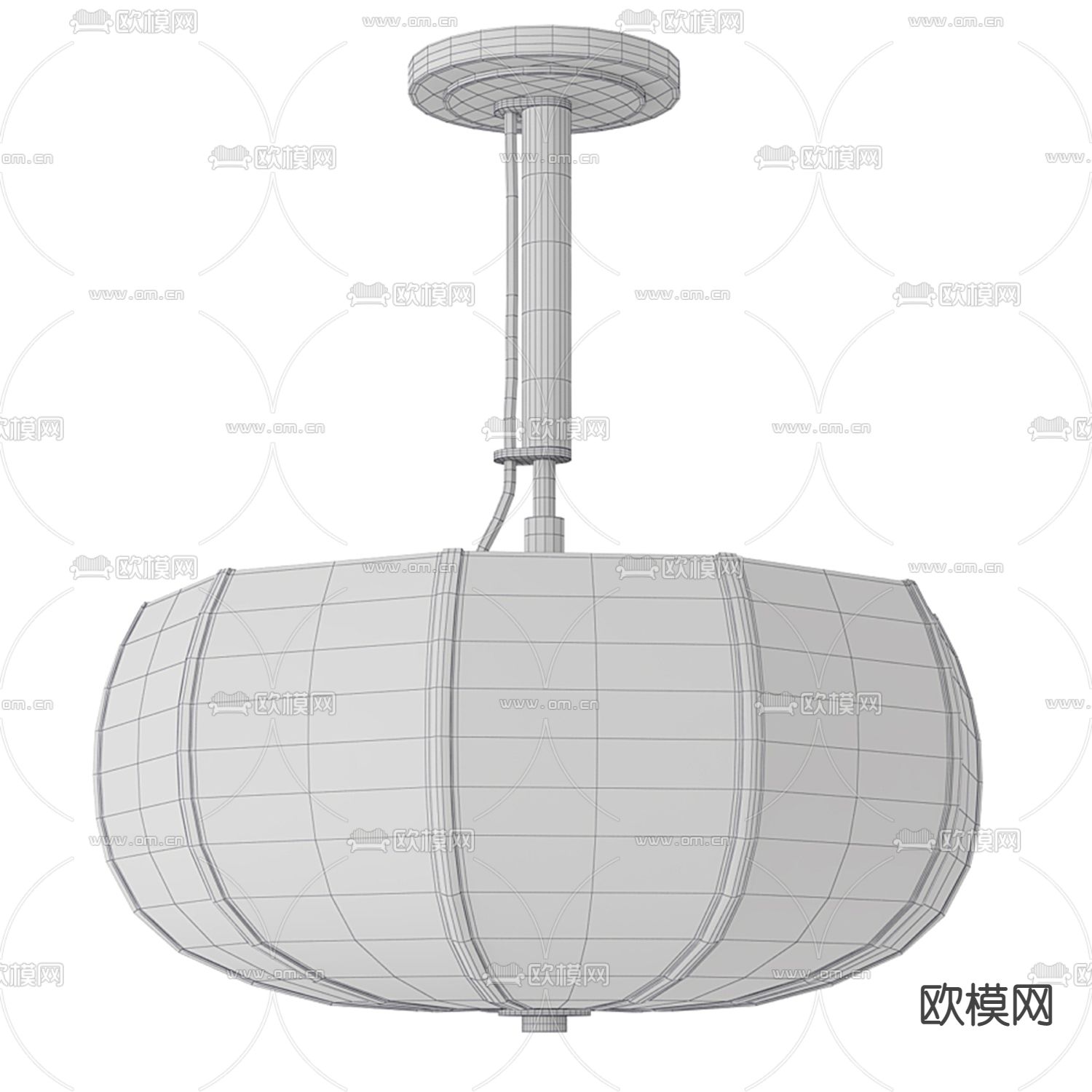 B&B italia 蘑菇吊灯3d模型下载（渲染图3）