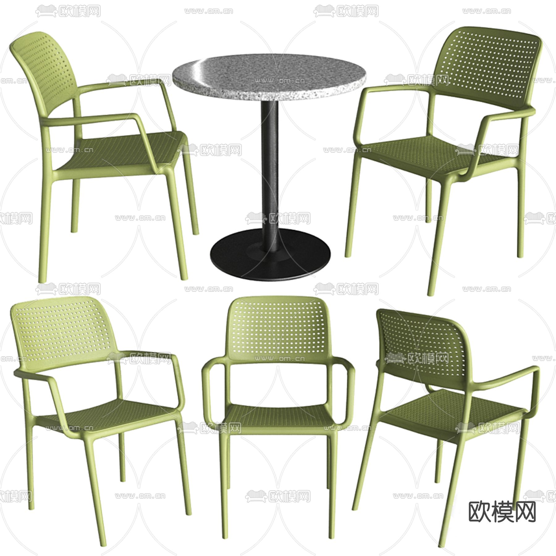 Nardi 休闲桌椅3d模型下载