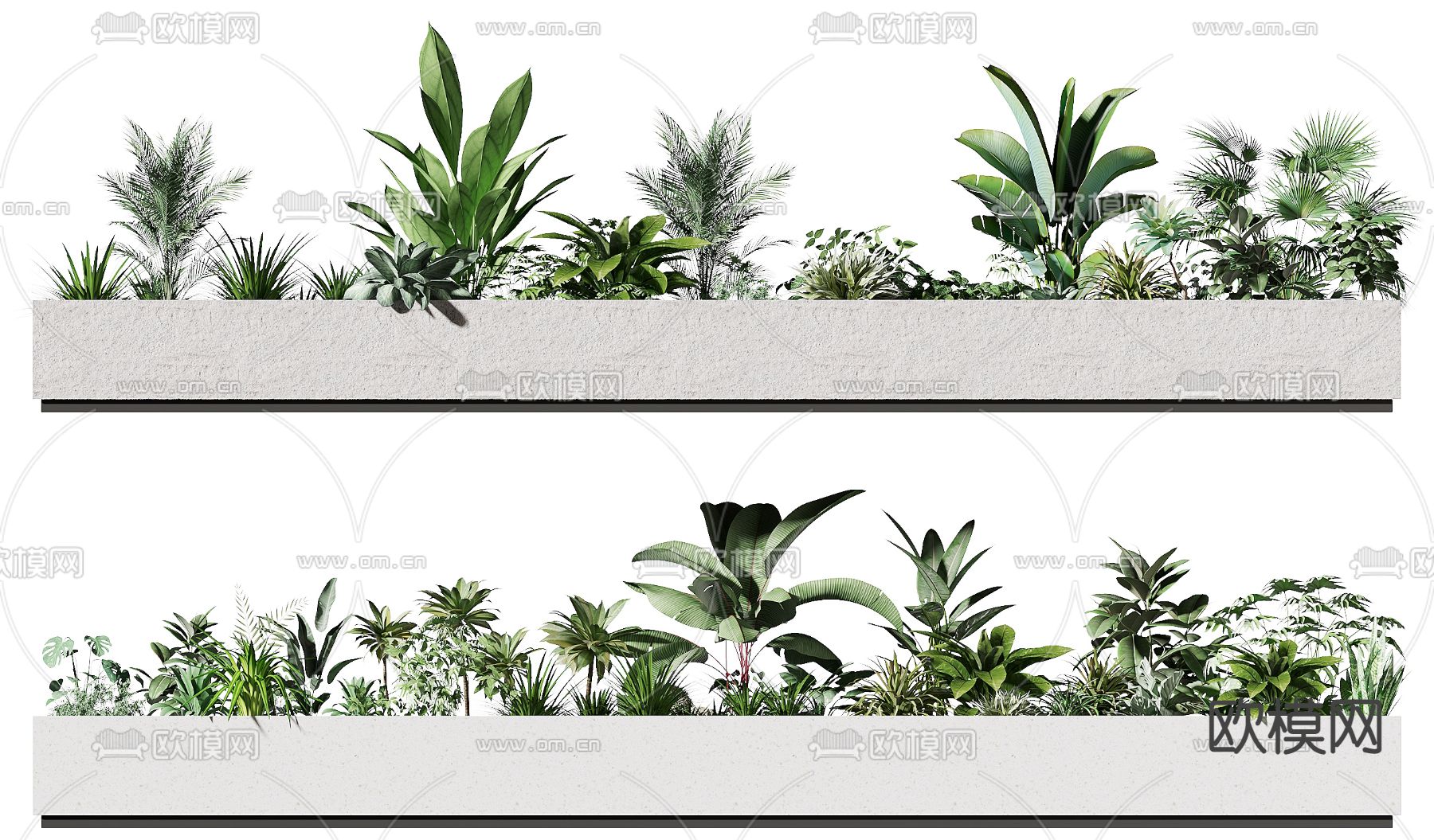 植物花坛3d模型下载