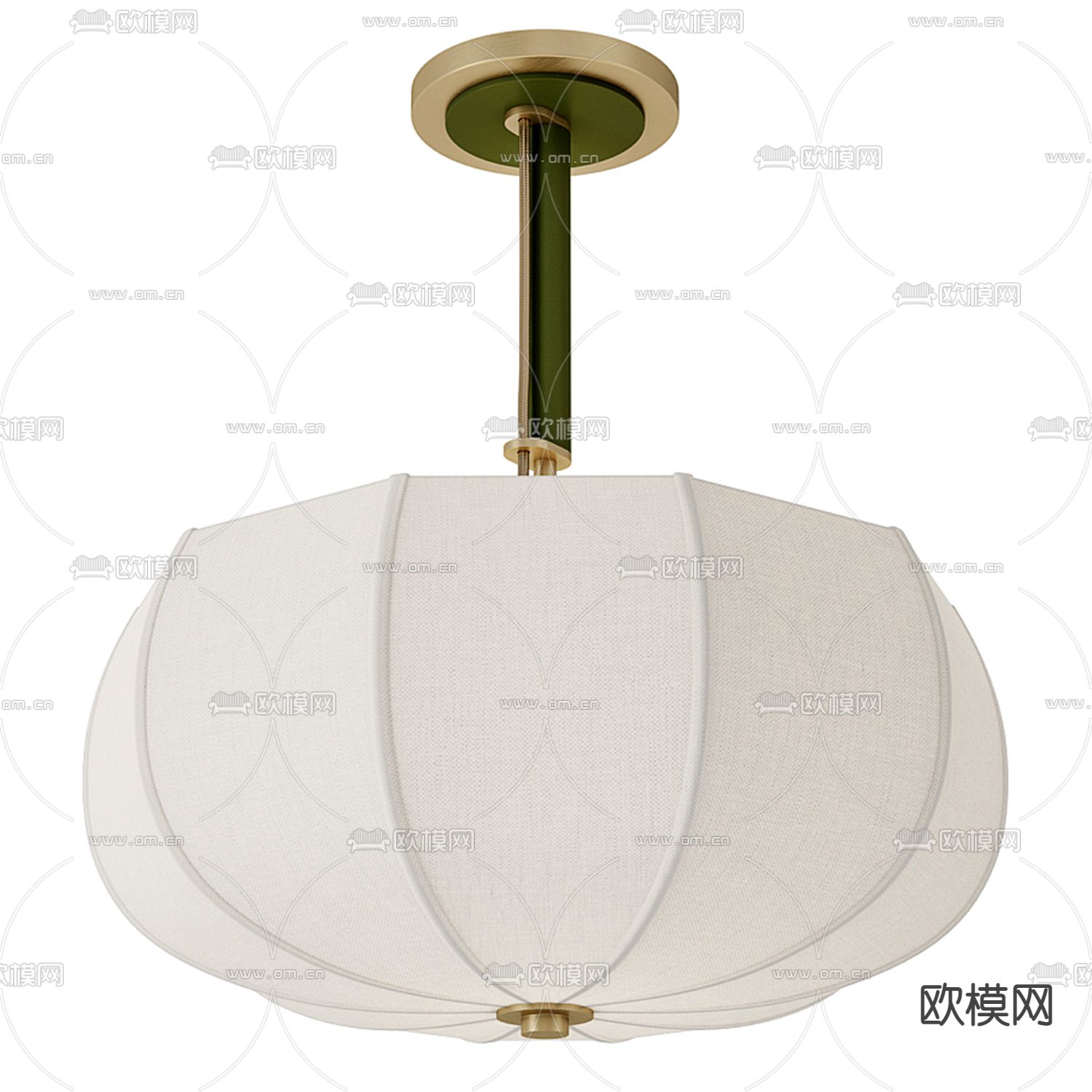 B&B italia 蘑菇吊灯3d模型下载（渲染图2）