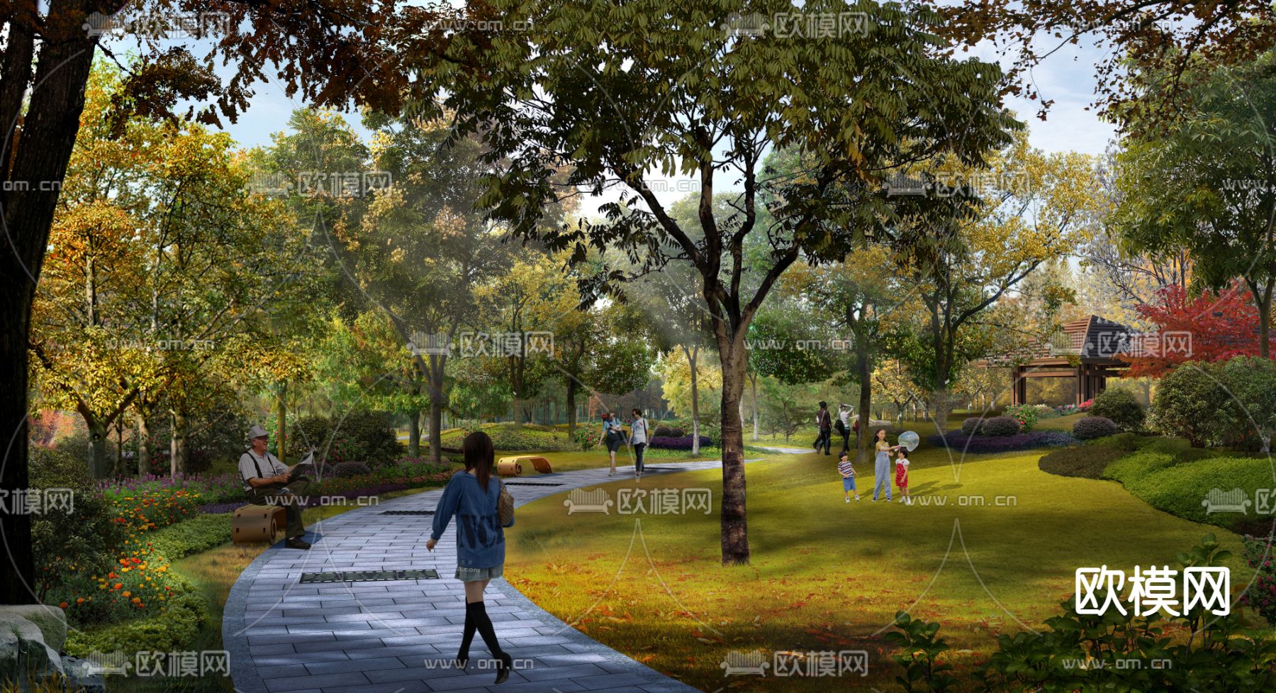 湿地公园psd下载